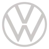 electric VW logo black and white